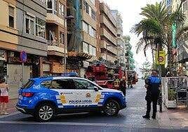 Una sartén incendiada provoca la evacuación de un edificio en Luis Morote