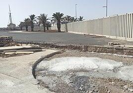 Obras en marcha para cambiar el vallado de Naos