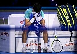 Alcaraz, desencajado ante Ruud, pierde en su estreno en Turín