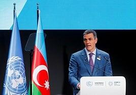 Pedro Sánchez en la COP29: «El cambio climático mata y lo ha hecho en Valencia»