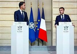 Macron y Rutte defienden que el apoyo a Ucrania es «una prioridad absoluta» e «inmediata»