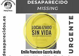 Hallan sin vida a Emilio Francisco Cazorla, de 74 años y desaparecido en Maspalomas