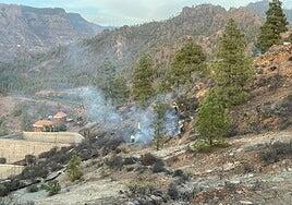 Controlado el conato de incendio en San Bartolomé de Tirajana