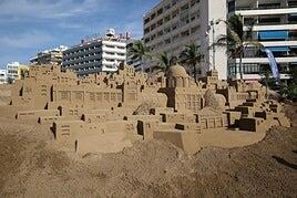 Abre el belén de arena de Las Palmas de Gran Canaria