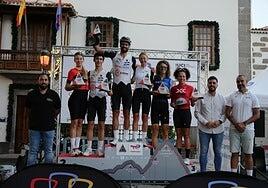 Rivero y Sekulova se coronan en la TotalEnergies Gran Fondo Pico de las Nieves