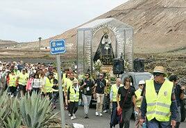 La Virgen de los Volcanes regresa a Mancha Blanca