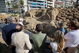 El belén de arena de Las Canteras recibe la distinción de Bien Cultural de Paz