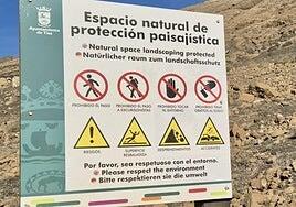 Riesgo de desprendimiento de bloques en Las Grietas