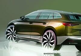 Skoda muestra los bocetos para actualizar su superventas eléctrico Enyaq