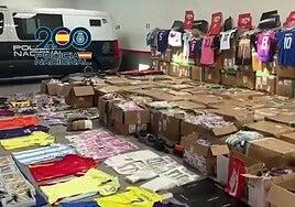 73 detenidos, algunos en Canarias, por introducir 2.000 toneladas de ropa falsificada en Europa