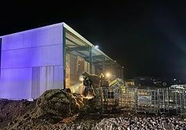 Se incendia una nave agrícola en Vargas, Agüimes