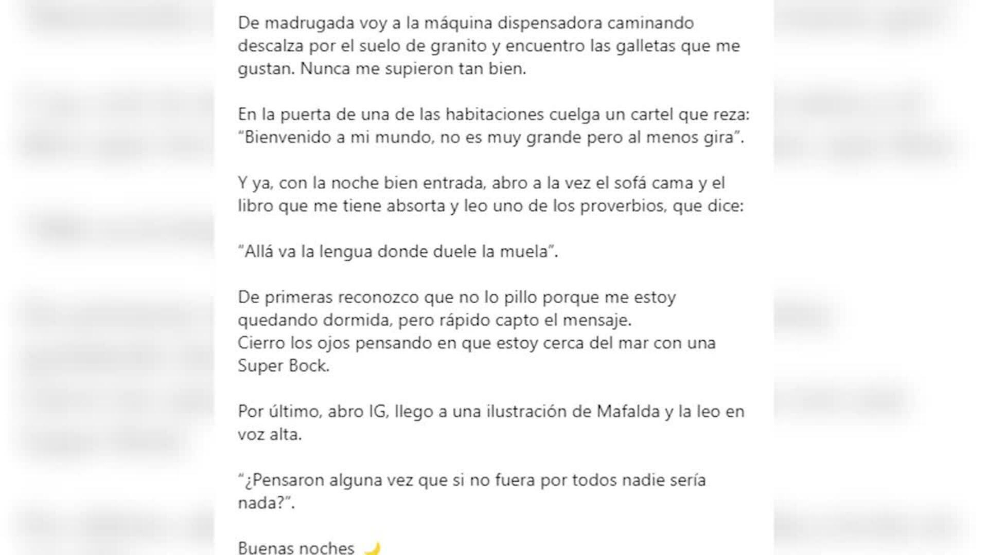 Aumenta la preocupación sobre Sara Carbonero tras su mensaje desde el hospital