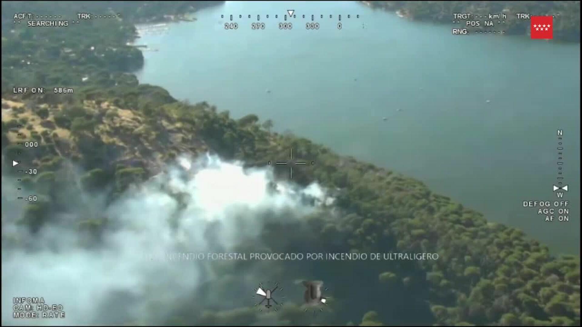 Una avioneta con dos personas abordo se estrella en San Martín de Valdeiglesias (Madrid)