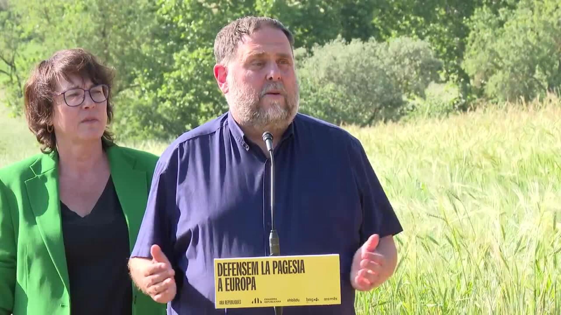 Junqueras pide una PAC europea que priorice las familias y no la cantidad de tierra