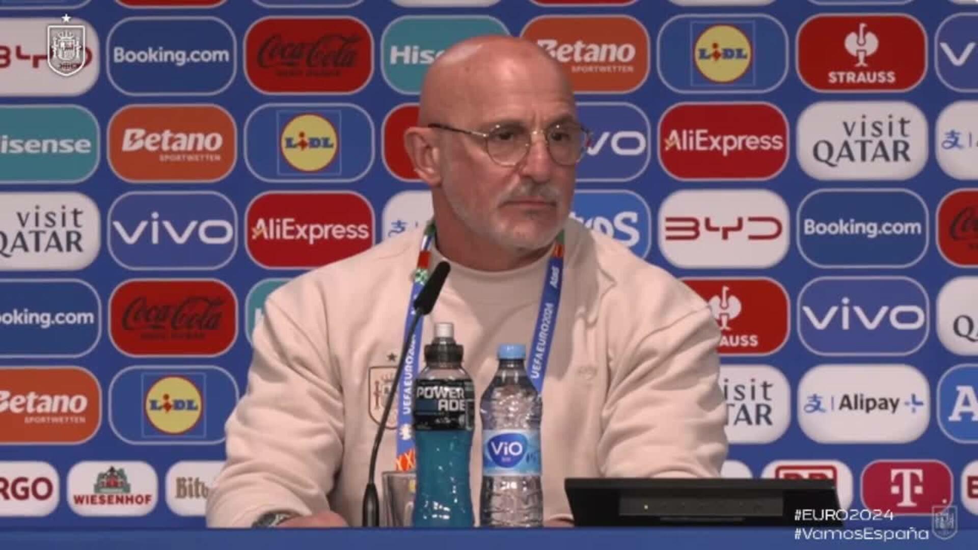 Luis de la Fuente: "A ver si salimos del debate de Laporte; está perfectamente"