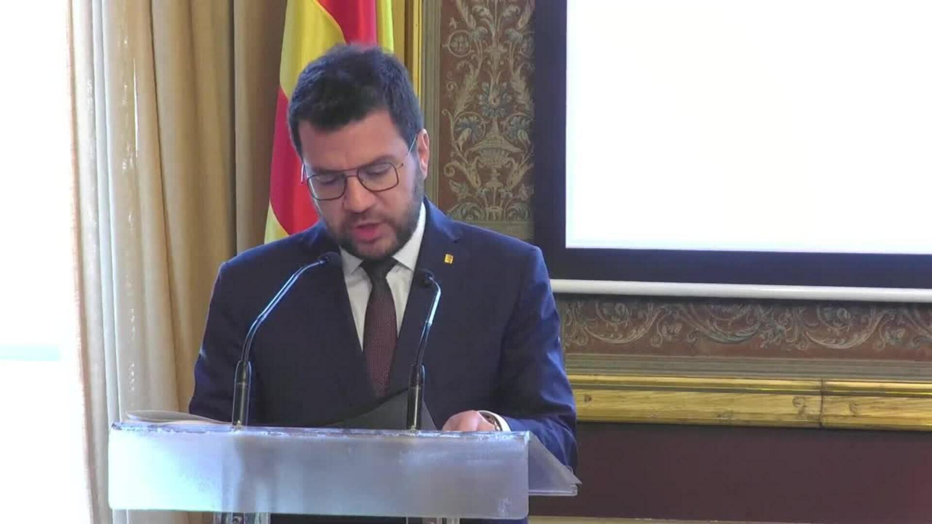 Aragonès defiende la vía de negociación para que Catalunya "gane soberanía" fiscal y económica