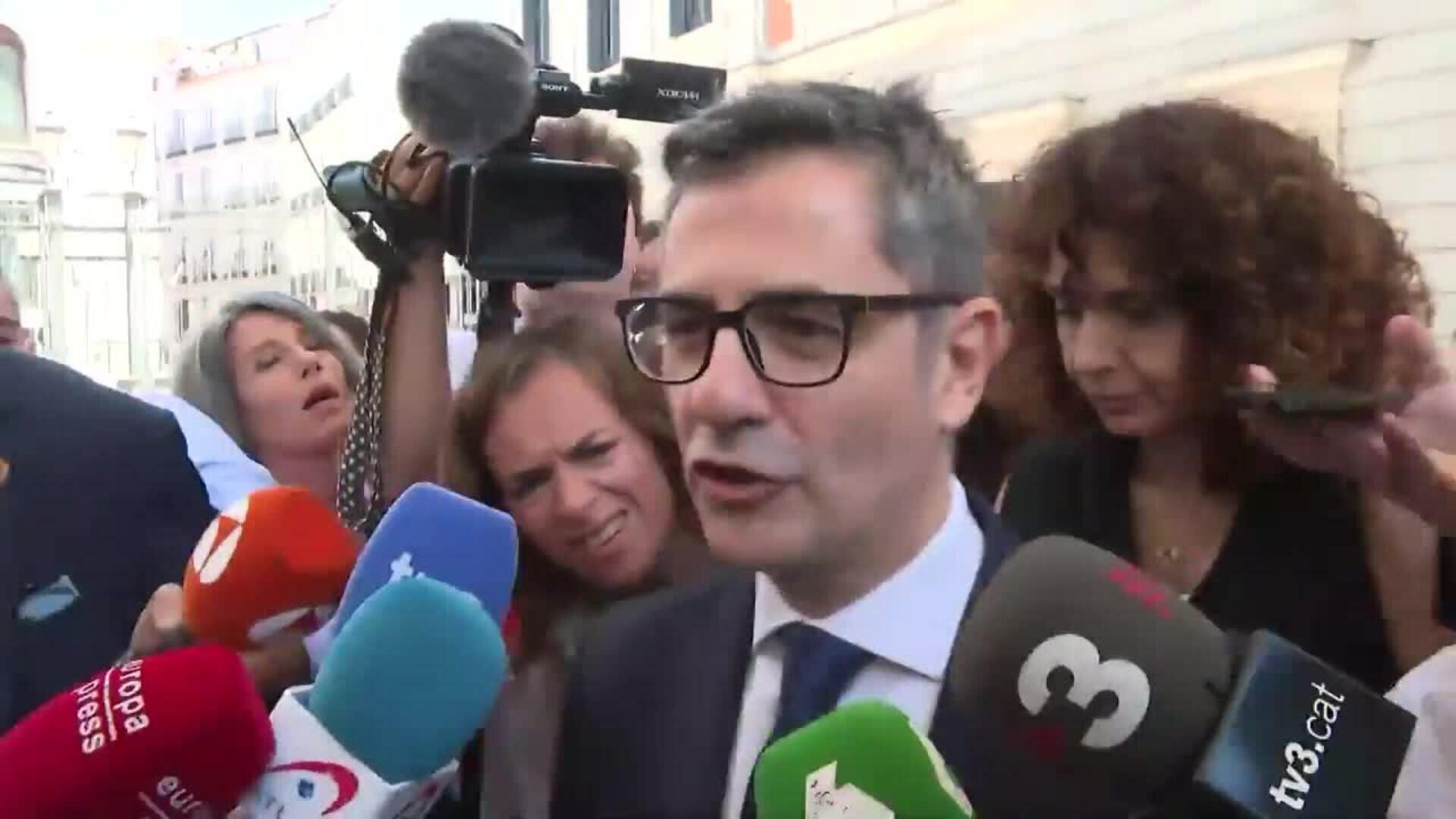 Bolaños afirma que la reforma judicial pactada entre PP y PSOE: "Un grandísimo acuerdo"