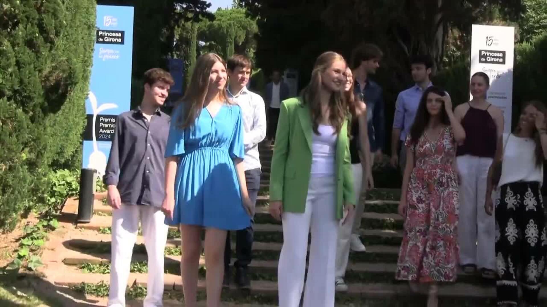 La Princesa Leonor continúa con su agenda en Girona, "contenta" por la victoria de España