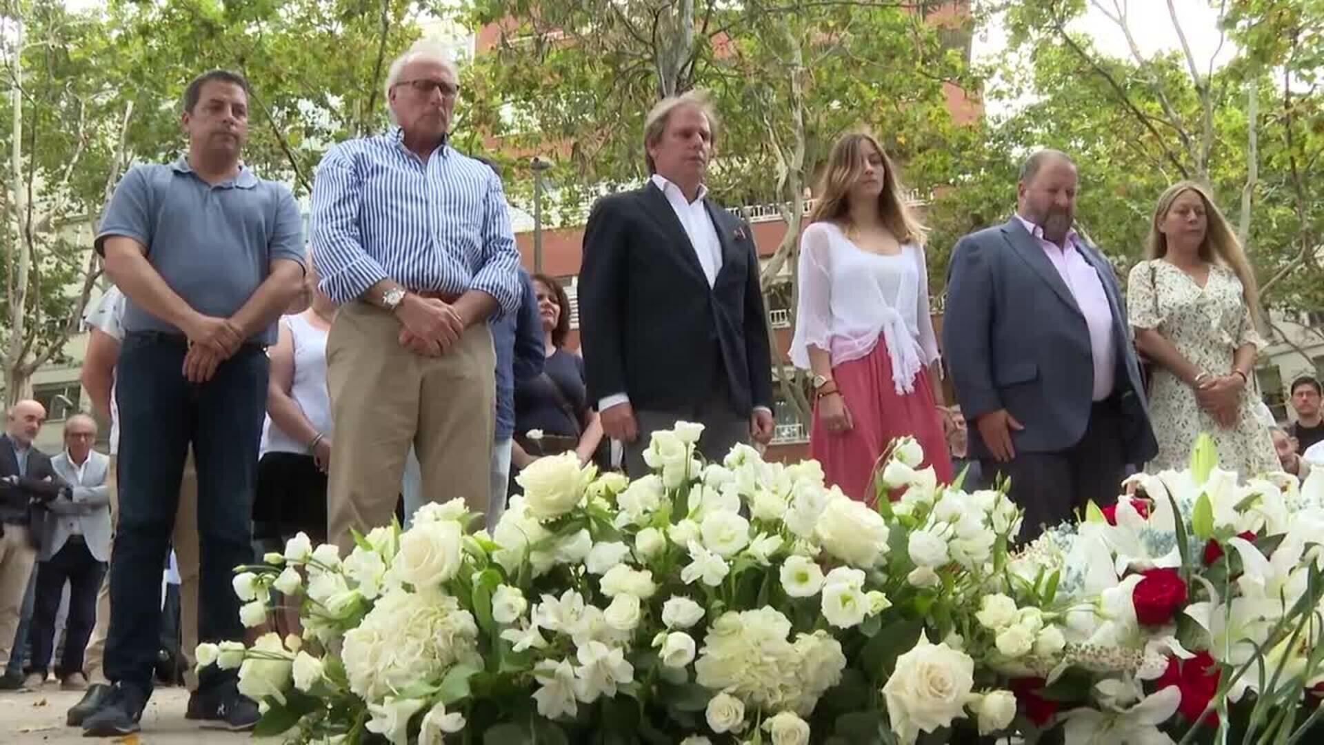 Un centenar de personas homenajean a víctimas del terrorismo como Miguel Ángel Blanco