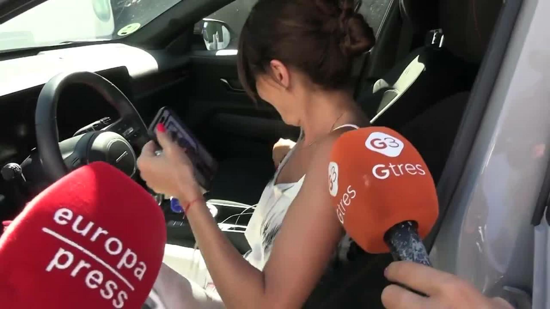 María José Suárez no puede evitar la risa cuando le preguntan si mantiene contacto con Escassi