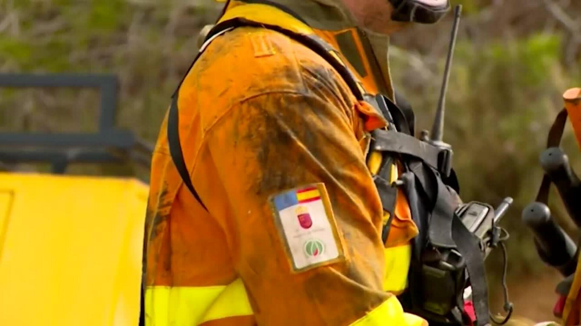 Los Bomberos dan por estabilizado el incendio forestal declarado en Murcia