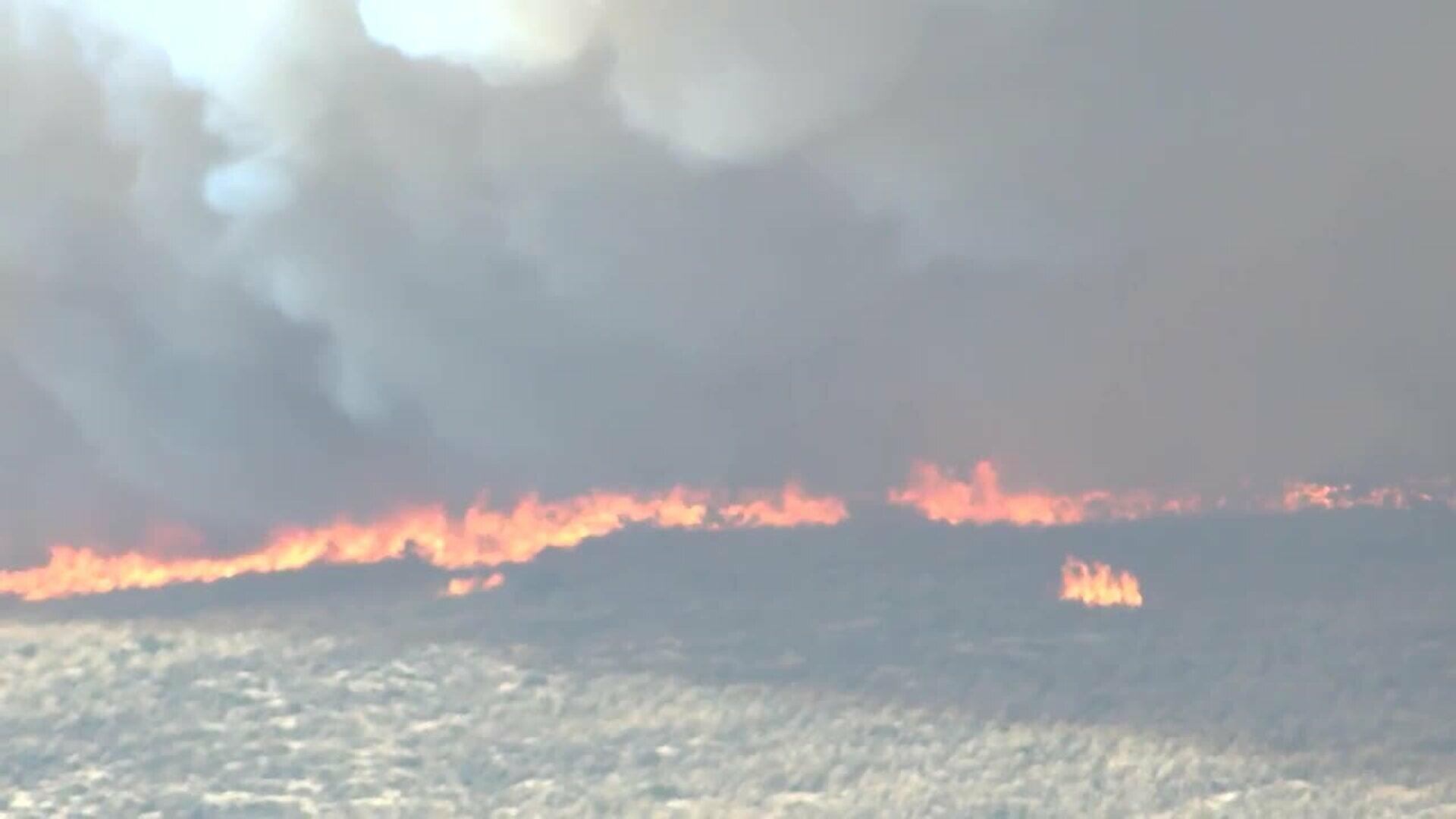 Declarado un incendio en un paraje natural de Pinos Puente (Granada)