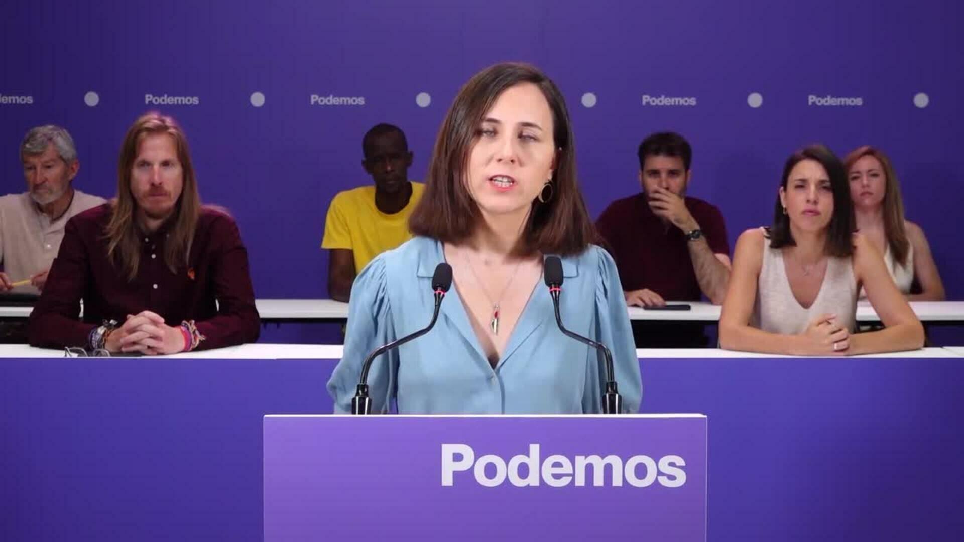 Belarra afirma que "se acabó la legislatura progresista"