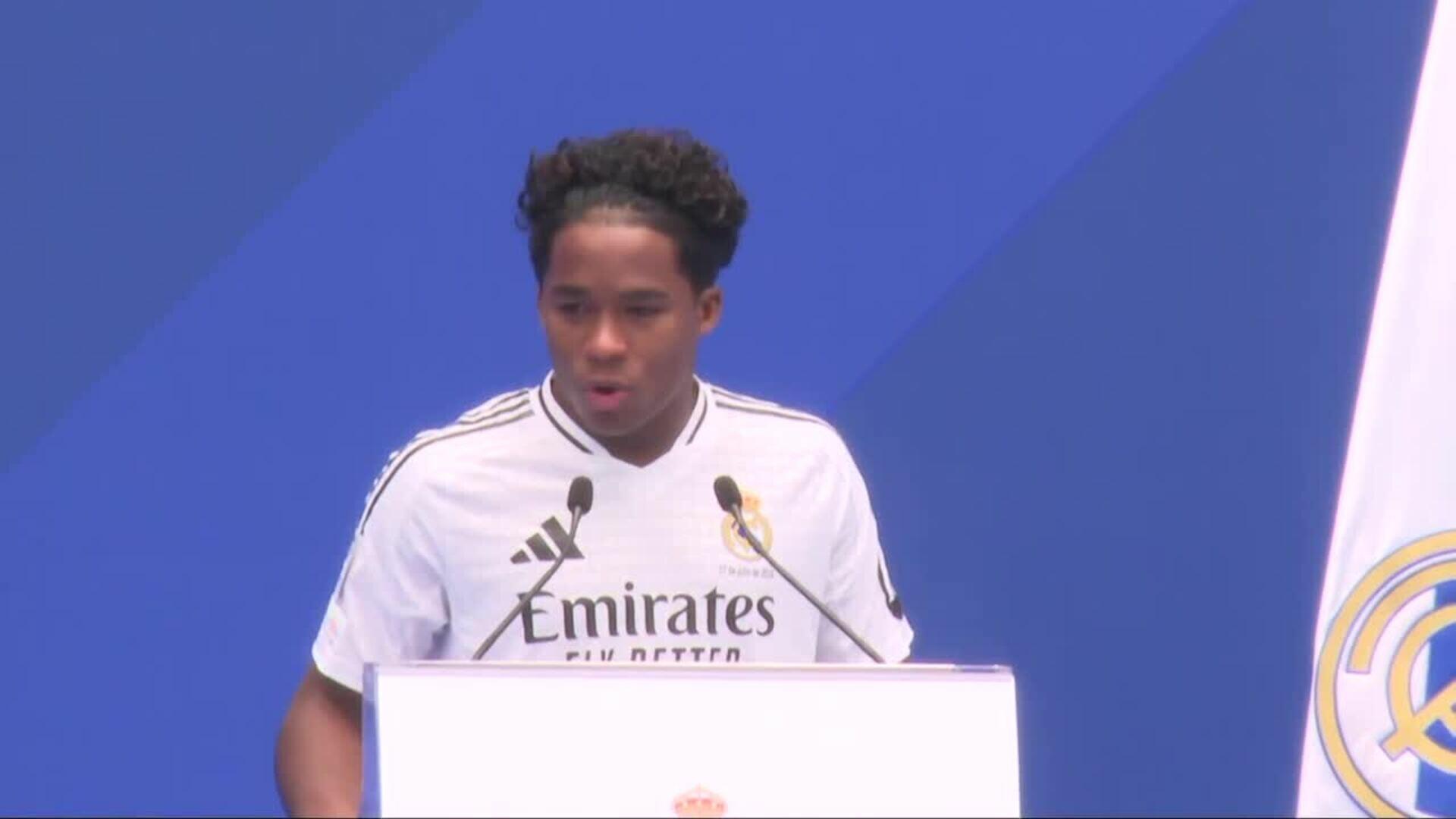 Endrick se presenta emocionado como nuevo jugador del Real Madrid