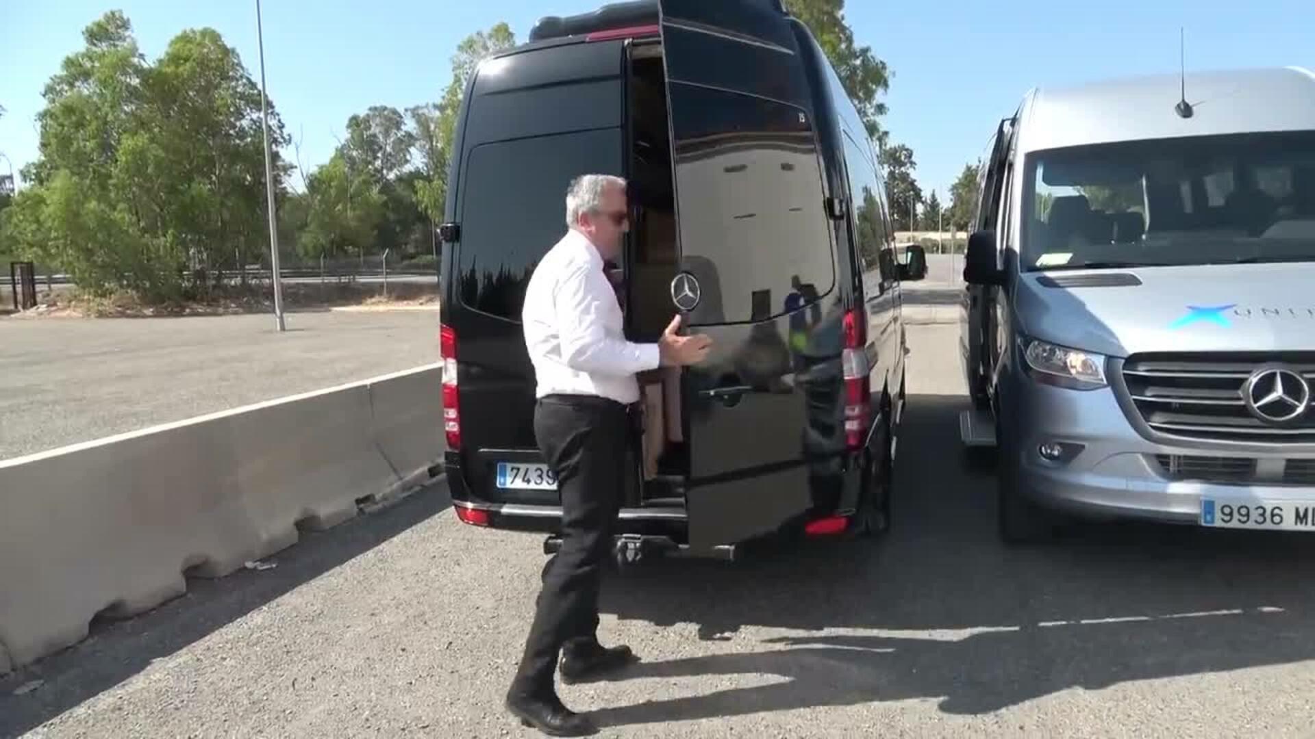 Isabel Pantoja regresa a casa tras su concierto en Castellón