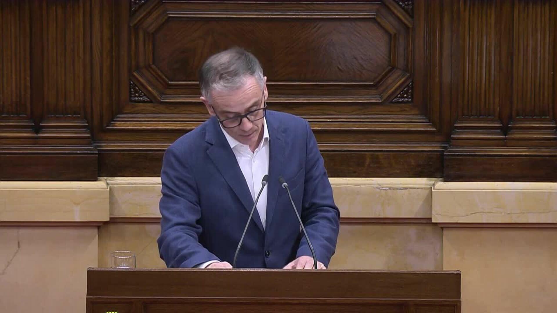 Jové (ERC) avisa al PSC de que perderá su apoyo si no cumplen el pacto