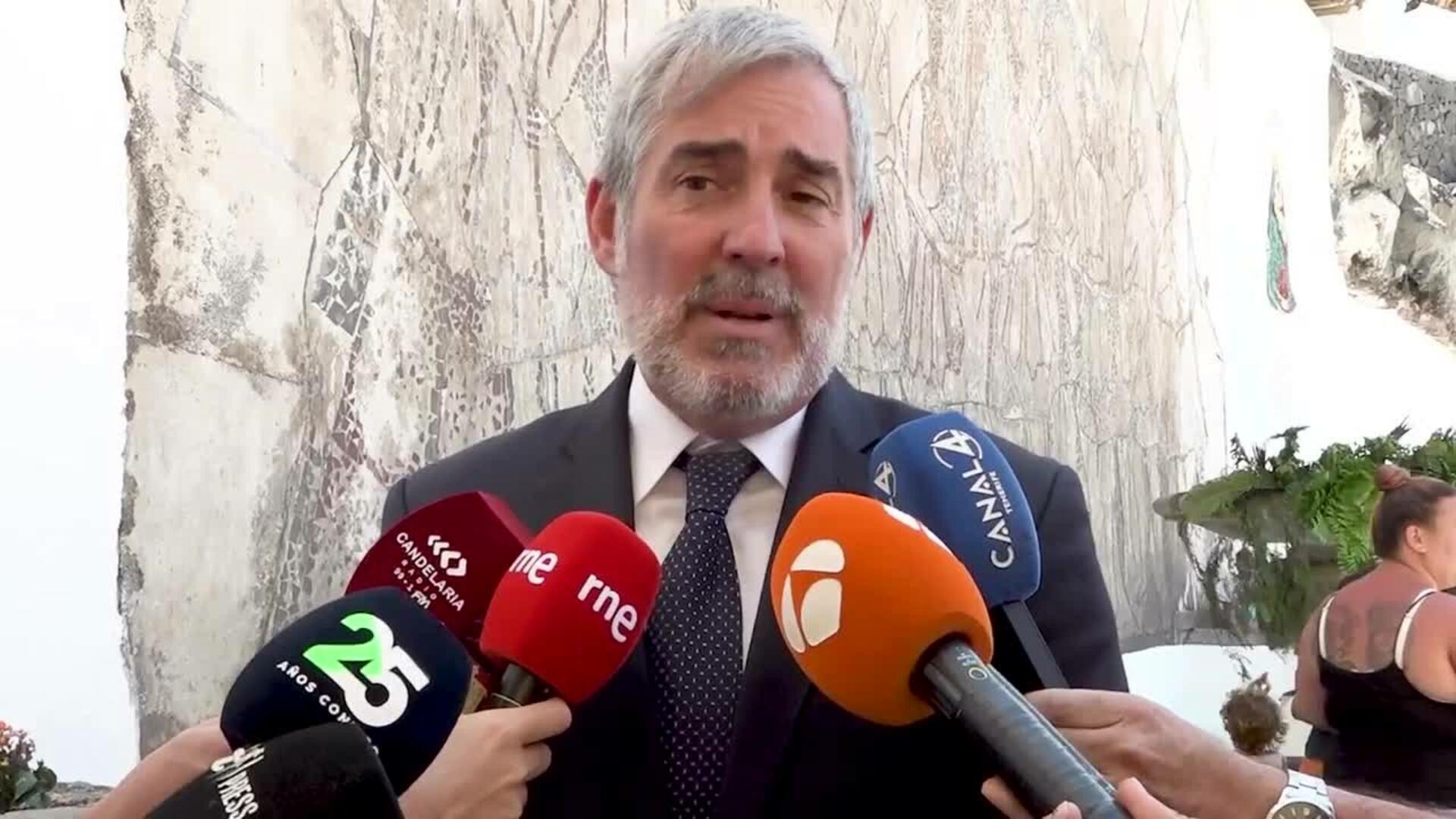 Clavijo confía en tener una reunión con Sánchez para poder afrontar el problema de la migración