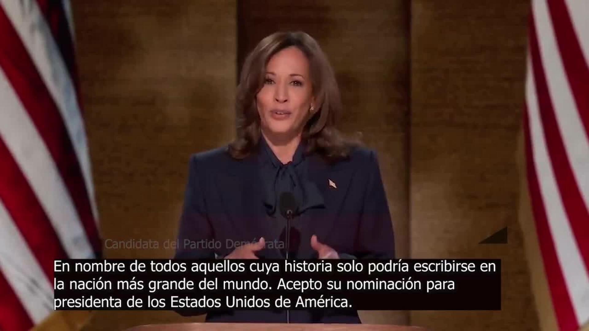 Harris se convierte oficialmente la candidata demócrata a la Casa Blanca