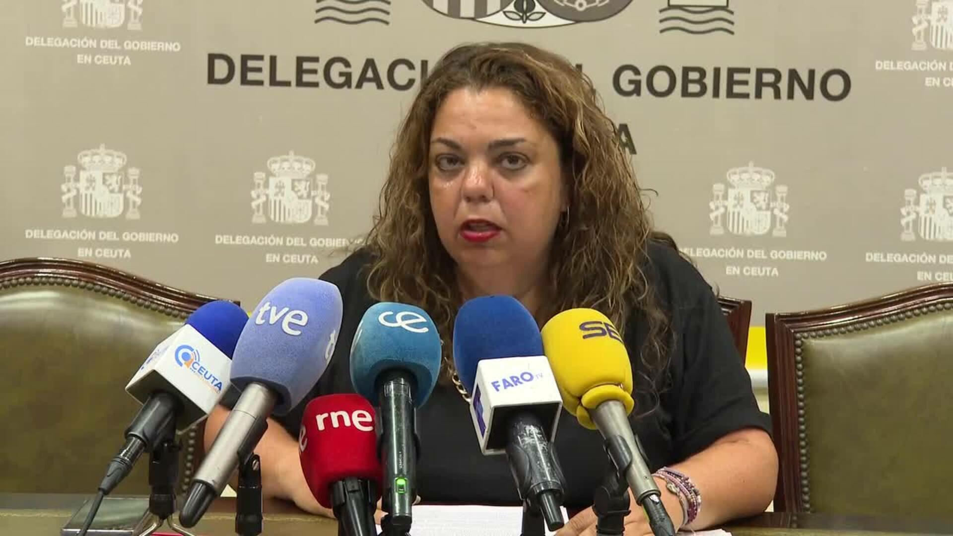 La delegada del Gobierno en Ceuta agradece la labor de las FCSE en la cuestión migratoria
