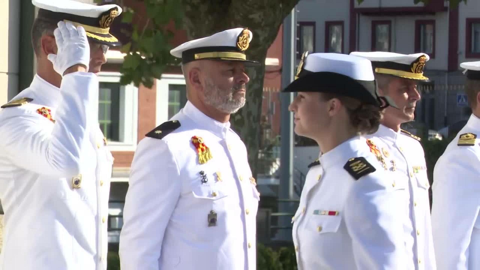 La princesa Leonor se incorpora a la Escuela Naval de Marín como guardiamarina de primero