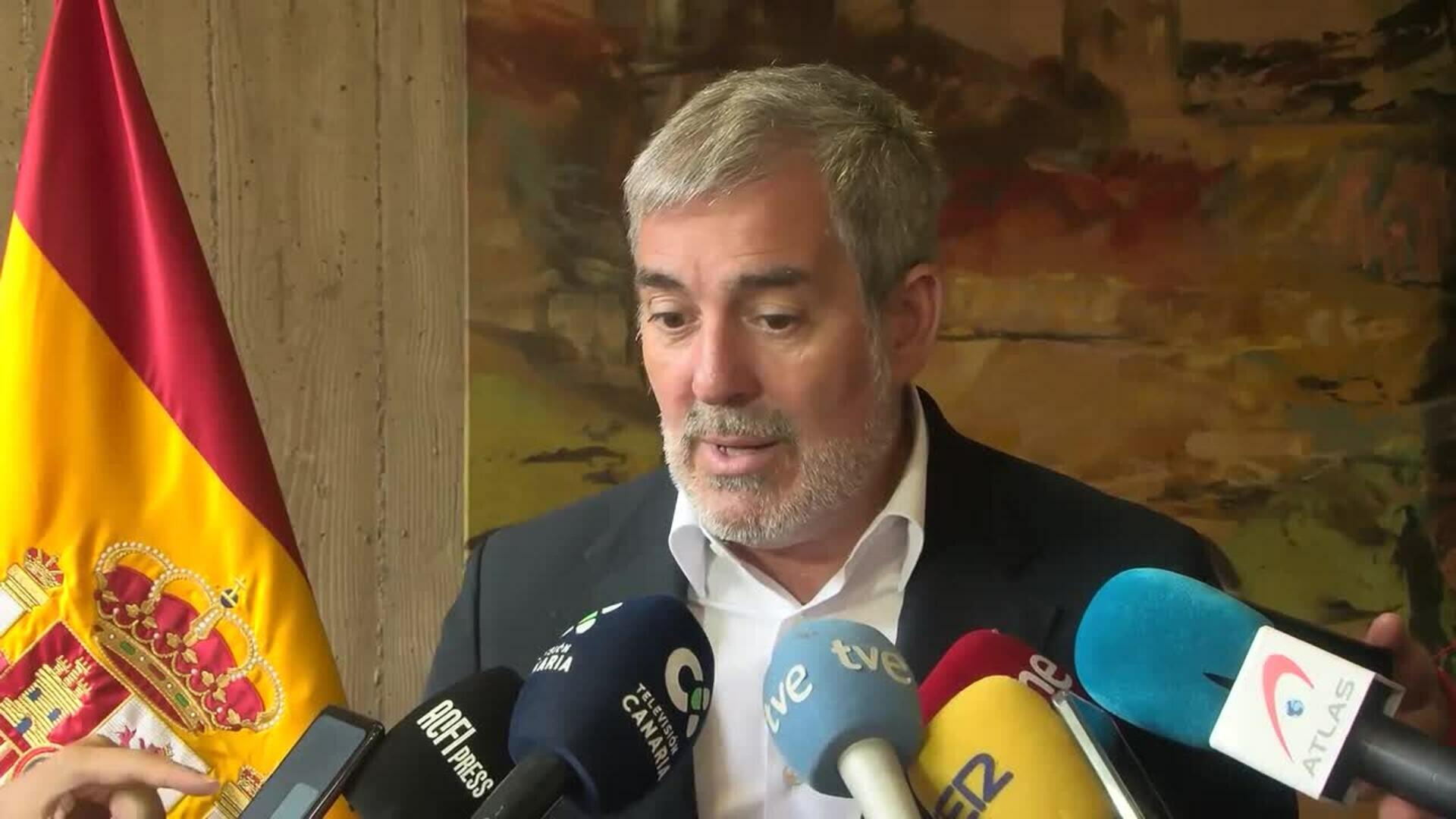 Canarias se niega a soportar "en solitario toda la presión migratoria del sur de Europa"