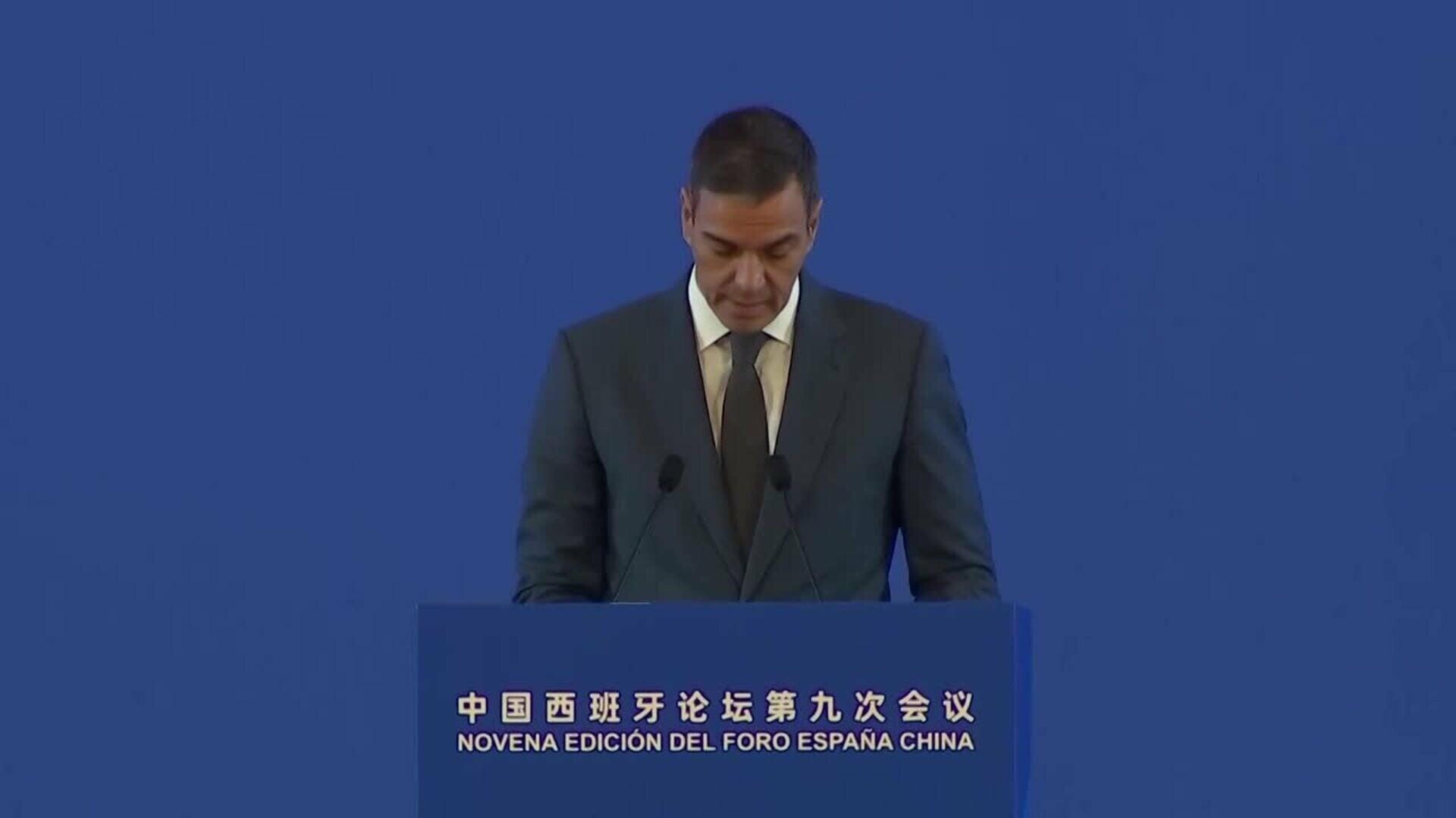 Sánchez aboga por mayor colaboración con China ante un "complejo" contexto