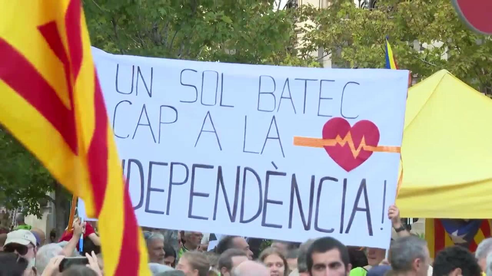Barcelona reúne a 60.000 personas en la manifestación de la Diada según la Guardia Urbana