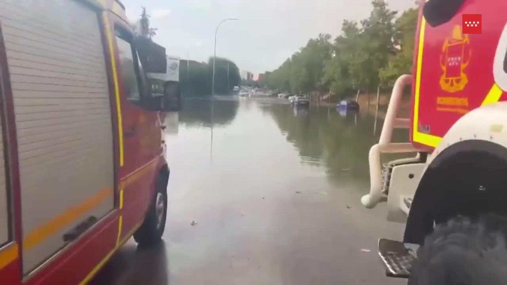 Bomberos de la Comunidad de Madrid intervienen en 140 avisos por las lluvias