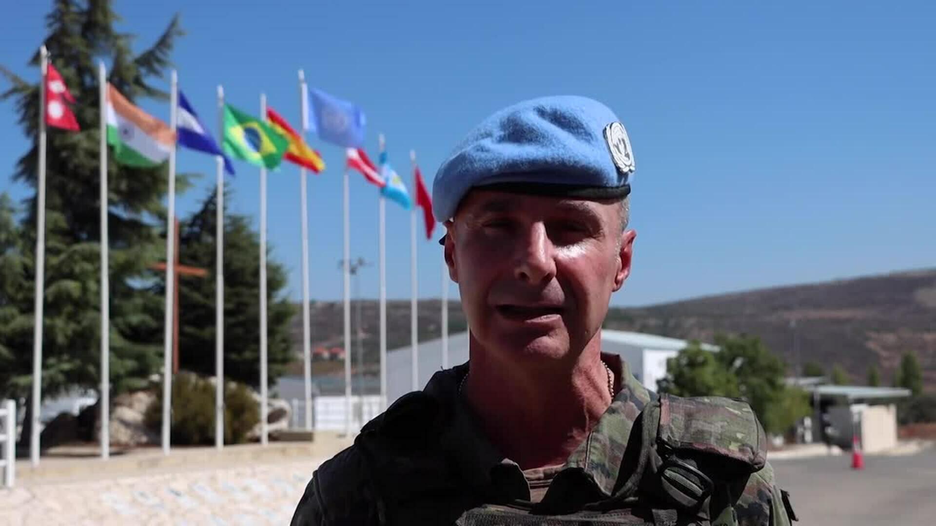 El general García del Barrio en el Líbano asegura que la prioridad es la seguridad