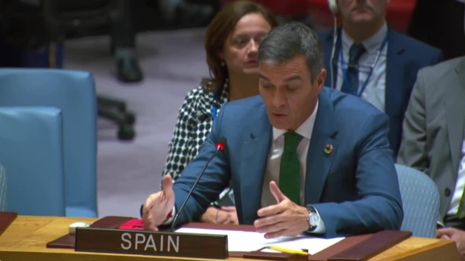 Sánchez considera el veto una "constante de bloqueo" en el Consejo de Seguridad