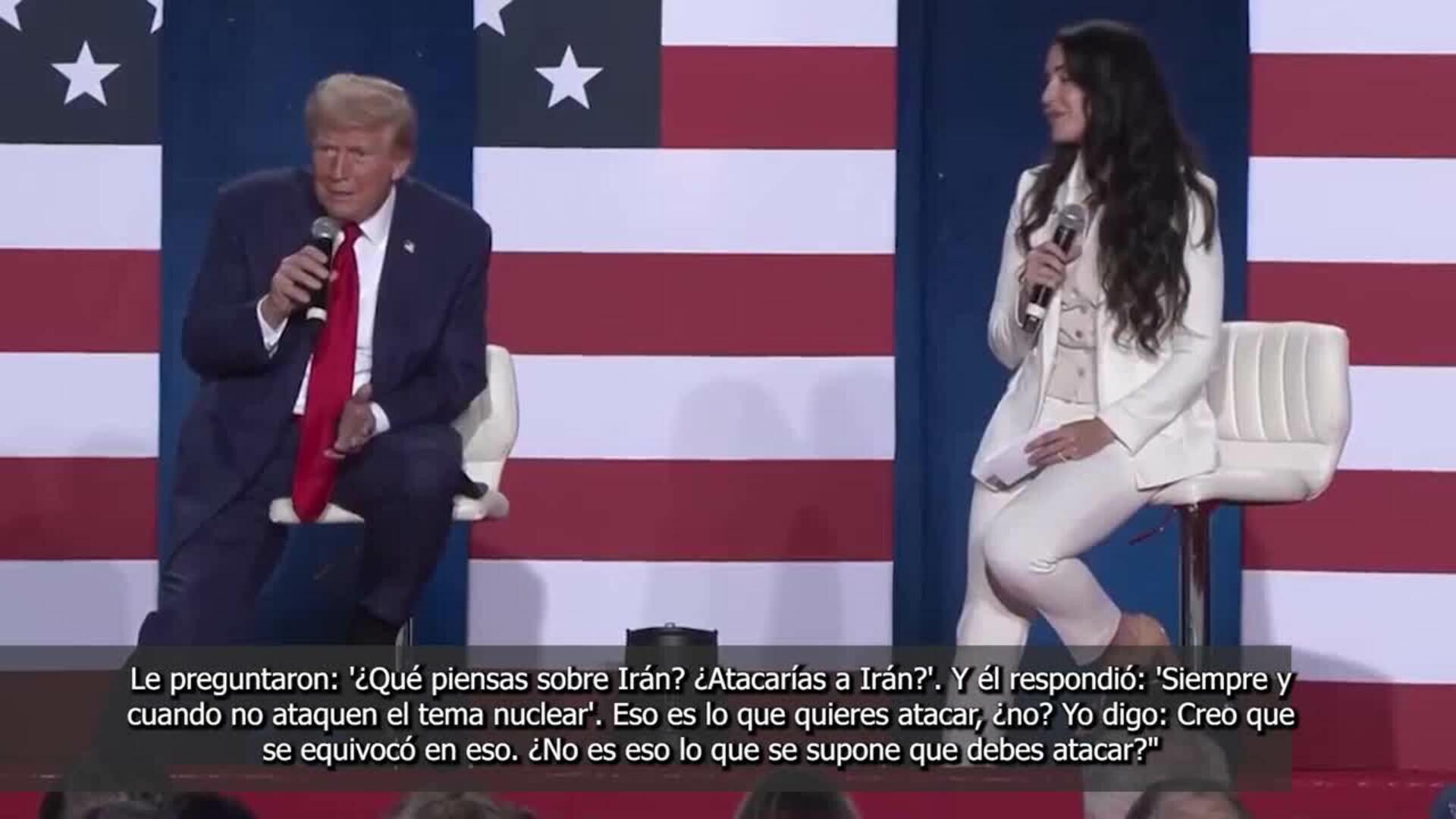 Trump sugiere un ataque a instalaciones nucleares iraníes y Biden pide buscar otras opciones