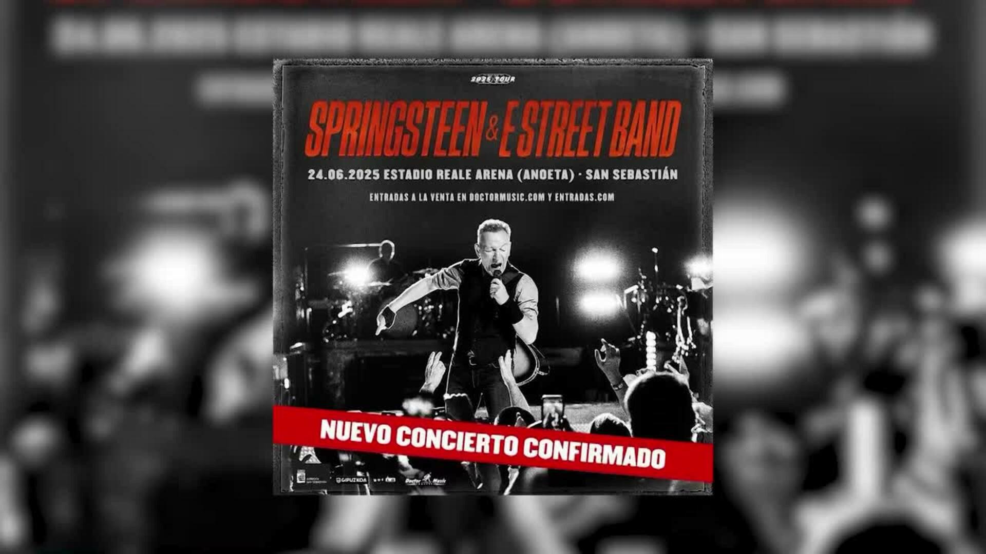 Bruce Springsteen ofrecerá un segundo concierto en San Sebastián el 24 de junio