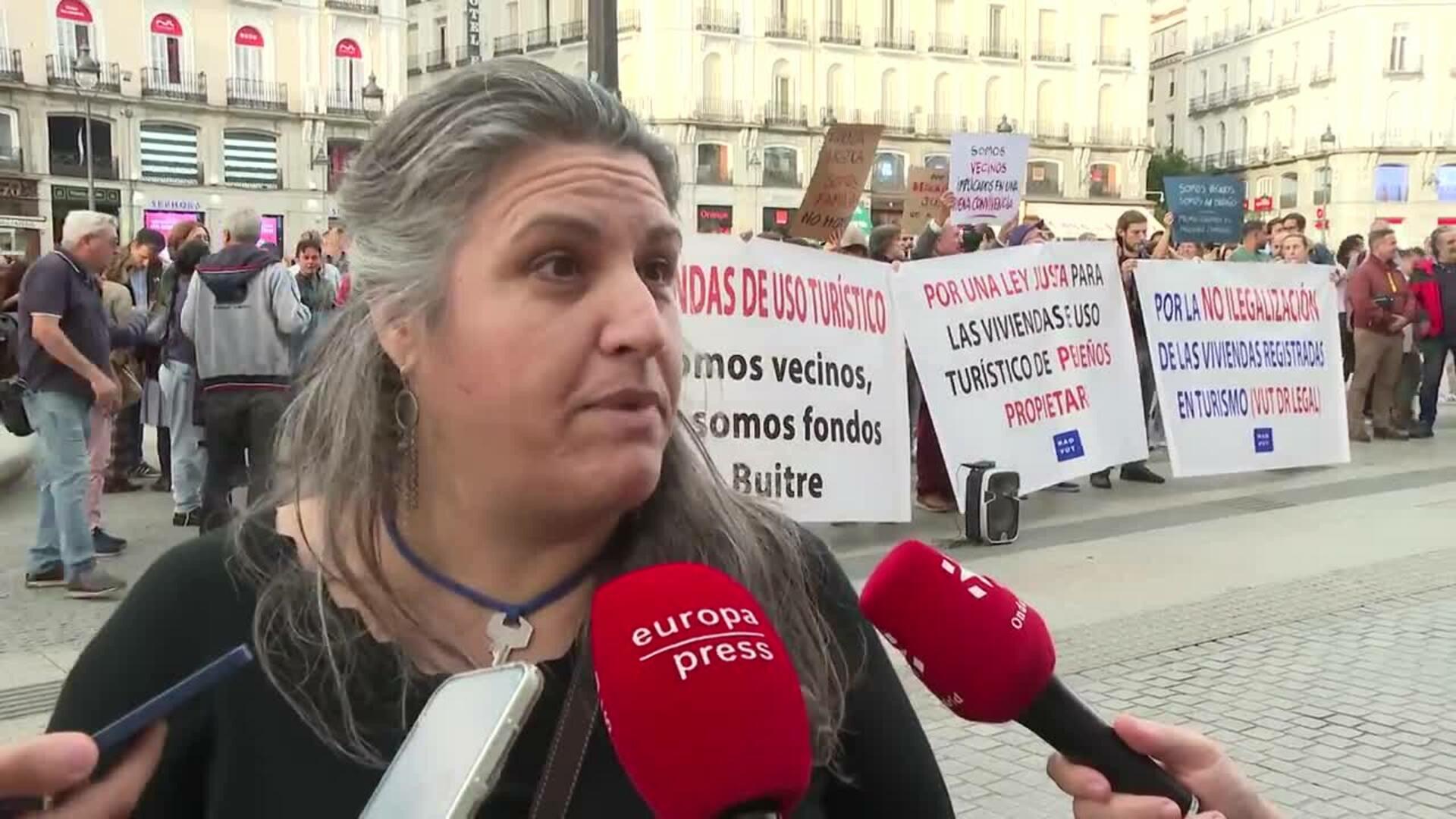 Propietarios de VUT se manifiestan por una regulación justa: "No somos el problema"