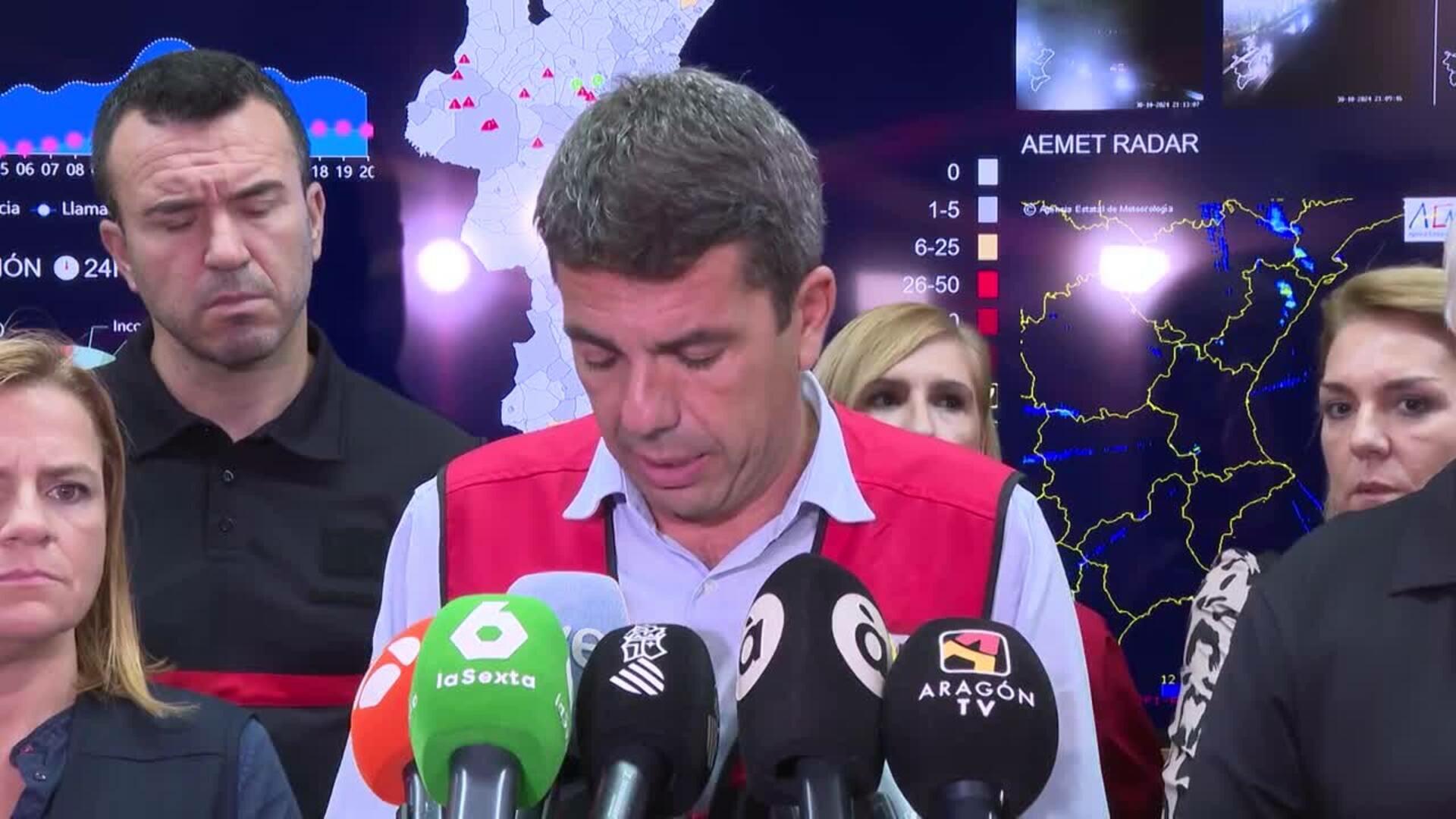 La DANA deja 95 fallecidos, 92 en Comunidad Valenciana