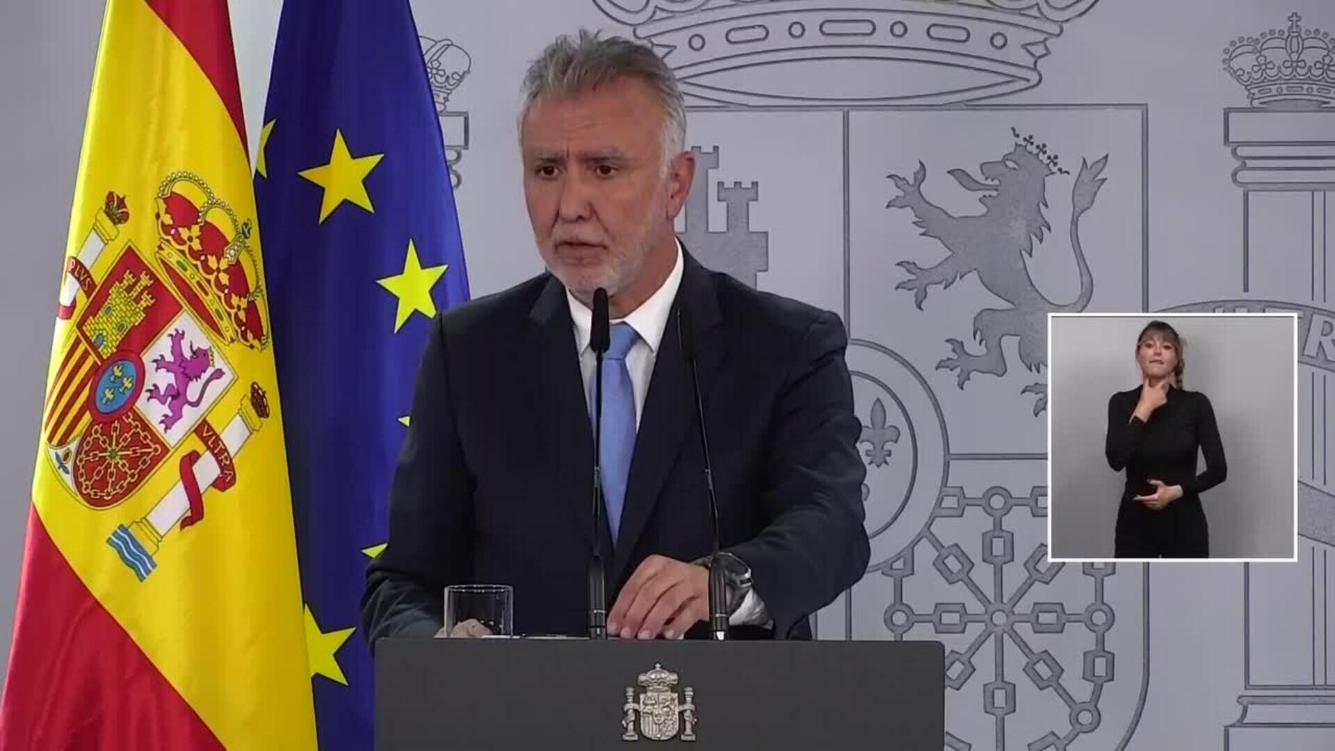 Gobierno pone a disposición "todos los recursos necesarios" para reconstruir daños materiales