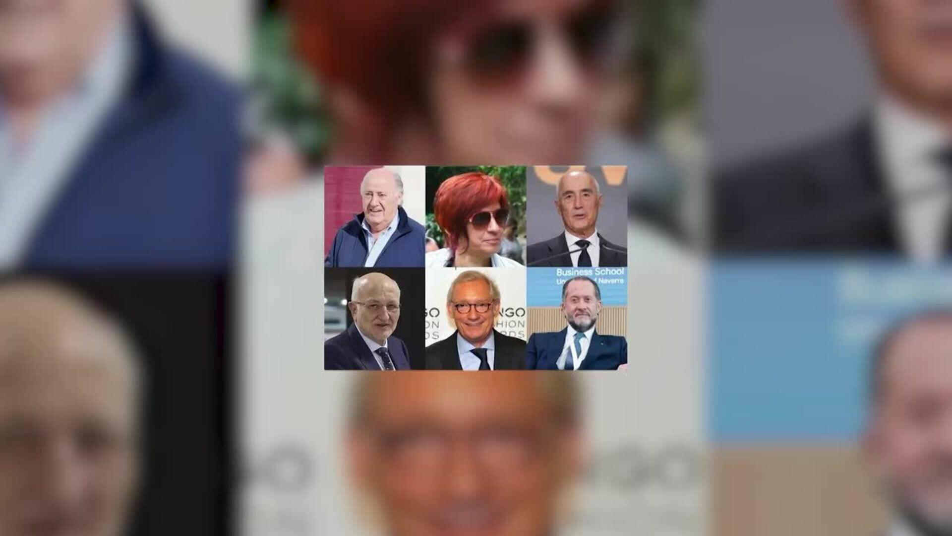 Amancio Ortega y su hija Sandra, Del Pino, Roig y Andik, los más ricos de España, según Forbes