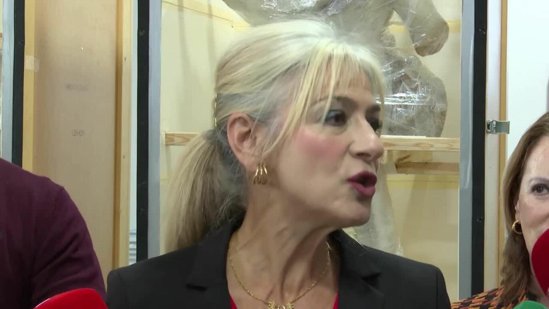 Las grandes esculturas de Itálica siguen "en buen estado" a la espera del Arqueológico