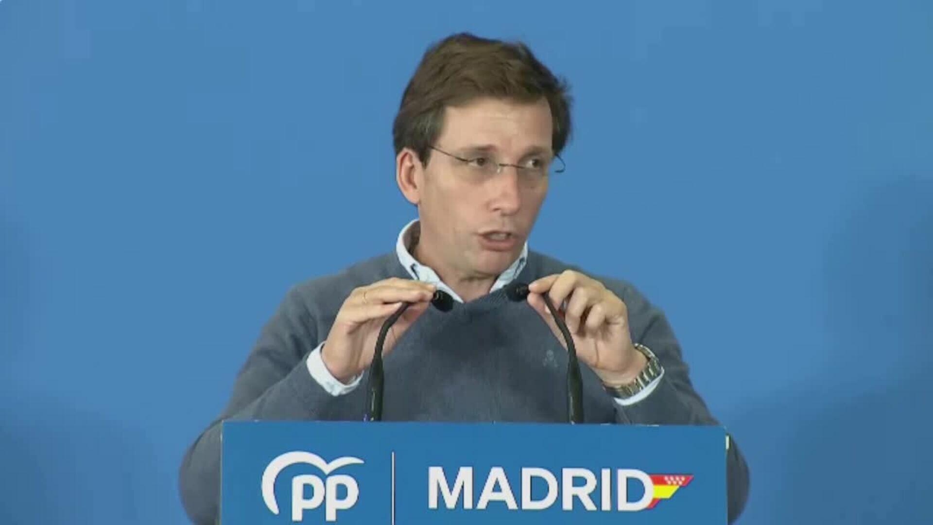 Almeida afirma que la Moncloa se ha convertido "en un centro de negocios" para Begoña Gómez