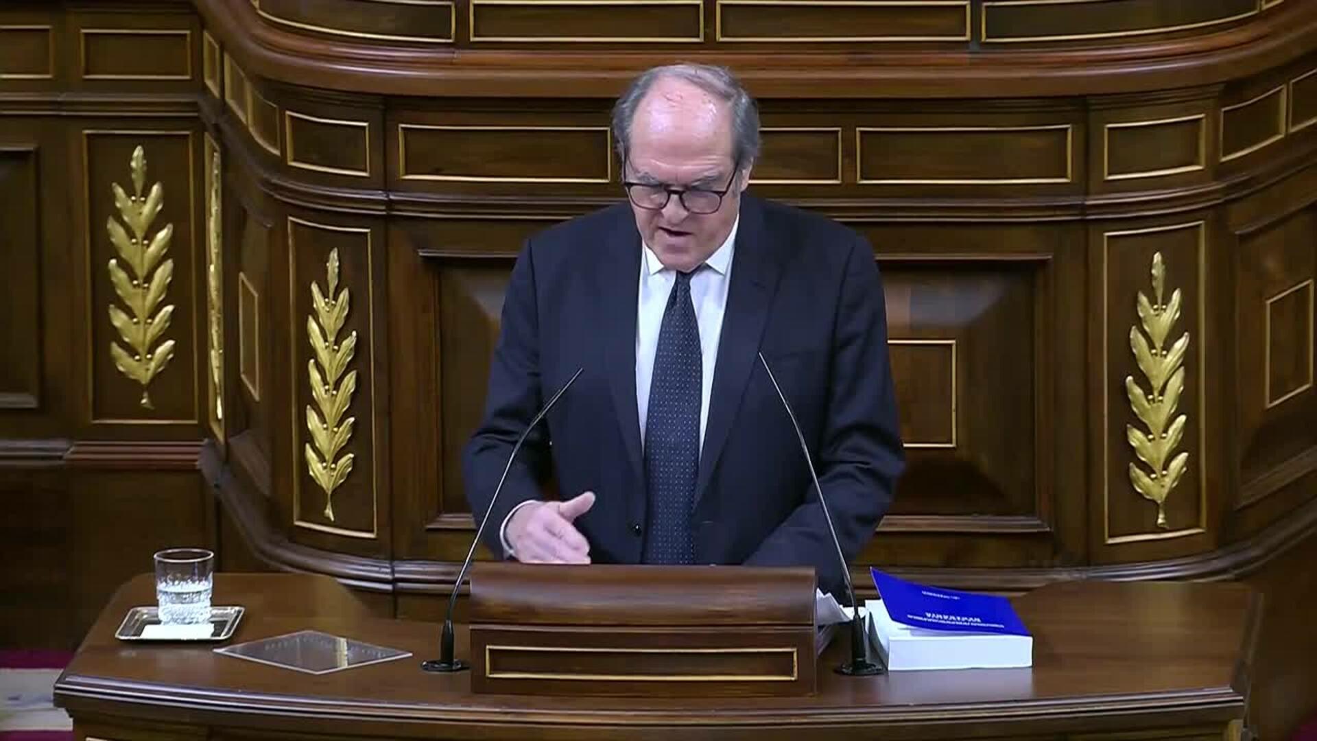 Gabilondo pide en el Congreso "anteponer la reparación de las víctimas" de abusos en la Iglesia
