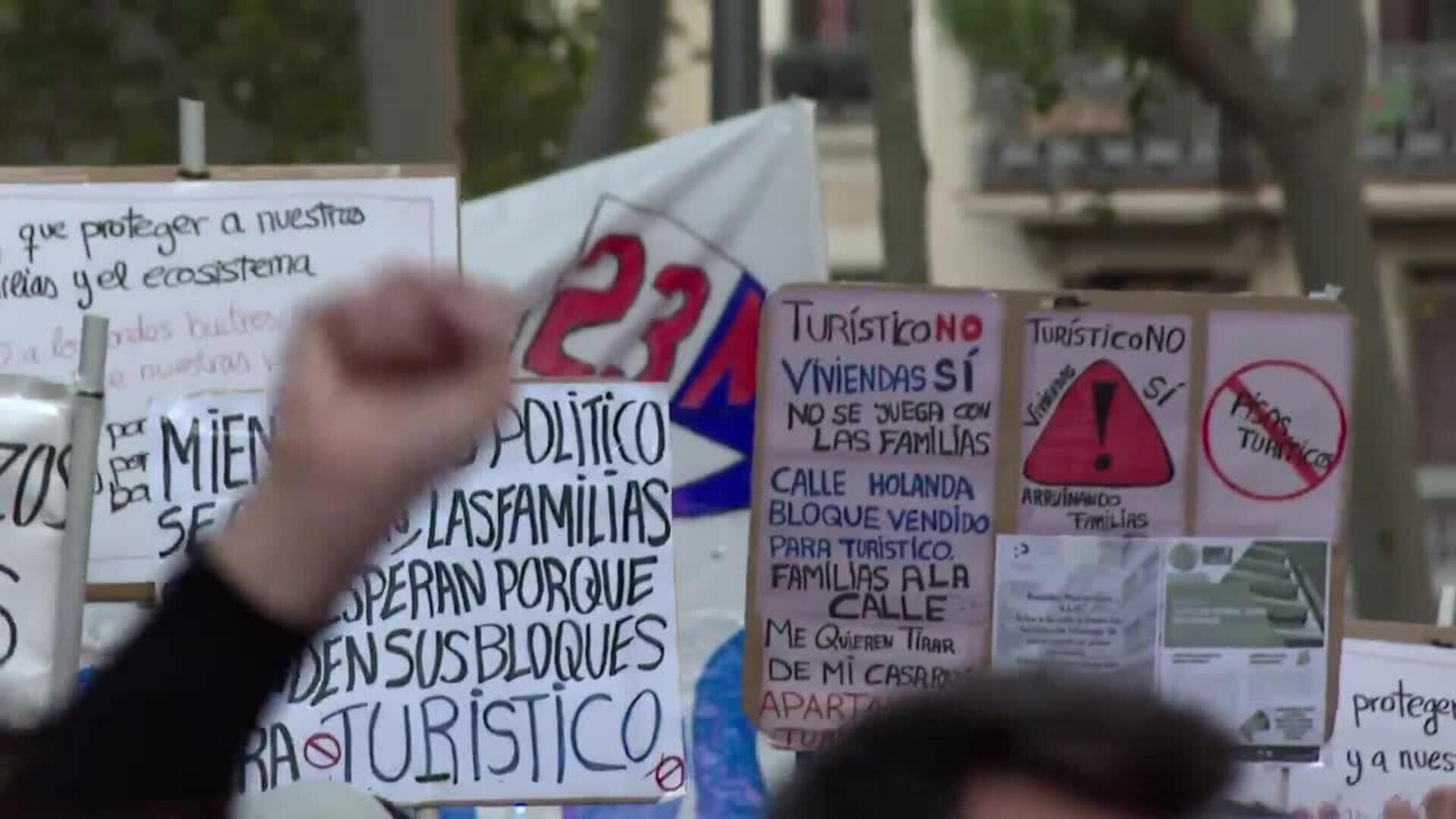 22.000 manifestantes por la vivienda en Barcelona según la Urbana, 126.000 según organización